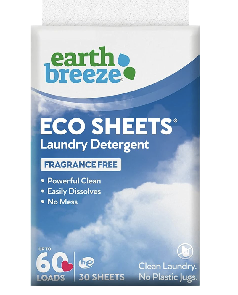 laundry sheets to get organized for an eco friendly life